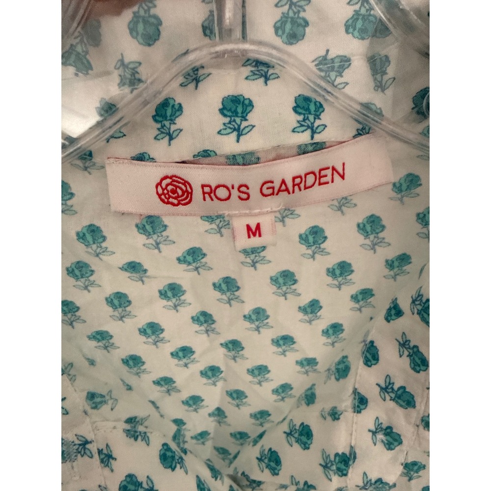 TUKERNUCK RO'S GARDEN SZ M. TURQUOISE DEAUVILLE SHORT DRESS - Picture 6 of 10